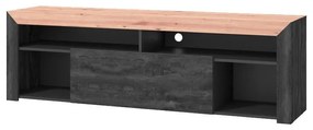 Έπιπλο Τηλεόρασης Almeida 180 Artisan Oak - Carbon 180x41x57 εκ. 180x41x57 εκ.