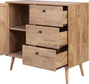 Μπουφές Oslo pakoworld σε sonoma απόχρωση 85x39x79εκ