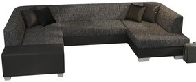 Γωνιακός καναπές Cuba-Δεξιά-Ανθρακί