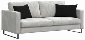 vidaXL Μαξιλάρι Καναπέ 2 pcs Μαύρο 60 x 40 cm ύφασμα