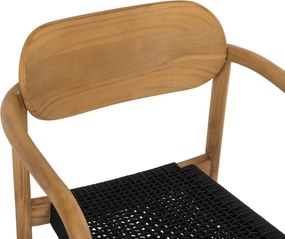 ΠΟΛΥΘΡΟΝΑ OSLO HM9636.02 ΞΥΛΟ TEAK ΦΥΣΙΚΟ & ΣΧΟΙΝΙ--B’ΔΙΑΛΟΓΗΣ 55x54x80Y εκ.