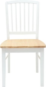 vidaXL Καρέκλες φαγητού 2 pcs Λευκό 50 x 52,5 x 91 εκ