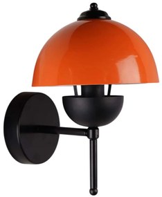 Φωτιστικό Τοίχου - Απλίκα 534LUN6843 20x24x32cm 1xE27 40W Orange-Black Opviq