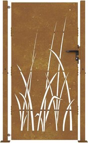 vidaXL Πύλη Κήπου 100 x 175 cm Ατσάλι με Επικάλυψη Πούδρας Κλειδώσιμο