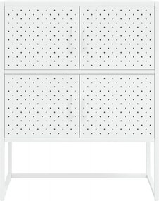 vidaXL Ντουλάπι Λευκό 80 x 35 x 100 εκ. από Ατσάλι