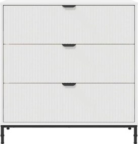 vidaXL Πλαϊνό γραφείο Λευκό 79,5 x 33 x 82 εκ Επεξεργασμένο ξύλο