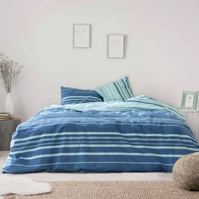 Κουβερλί Υπέρδιπλο (220x245) 2 Όψεων Kocoon Kilim Blue