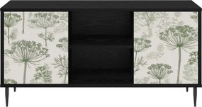 vidaXL Ντουλάπι TV GOTHA 102 x 33 x 51 εκ Μαύρη Δρυς