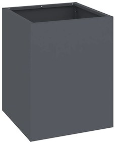 vidaXL Γλάστρα Κήπου Ανθρακί 50 x 32 x 40 εκ Κρύα έλαση από χάλυβα