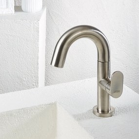 Armando Vicario Slim 500010 Inox Finish – Μπαταρία νιπτήρα ψηλή