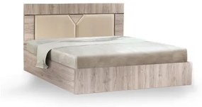 Κρεβάτι Διπλό 2 Δέρματα, για στρώμα 160Χ200cm - ΚΩΔ. 08-12b, 1 Τεμάχιο