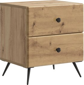 vidaXL Κομοδίνο Artisan Δρυς 43 x 34,5 x 47,5 εκ Επεξεργασμένο Ξύλο
