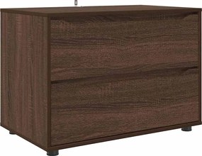 vidaXL Ντουλάπι αποθήκευσης Καφέ δρυς 80 x 48 x 57 εκ