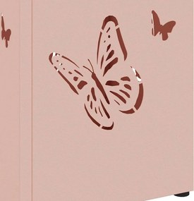 vidaXL Βάση ομπρέλας βροχής Ροζ 15,5 x 15,5 x 49 εκ Ατσάλι