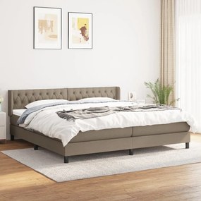 ΚΡΕΒΑΤΙ BOXSPRING ΜΕ ΣΤΡΩΜΑ TAUPE 200X200 ΕΚ. ΥΦΑΣΜΑΤΙΝΟ 3129981