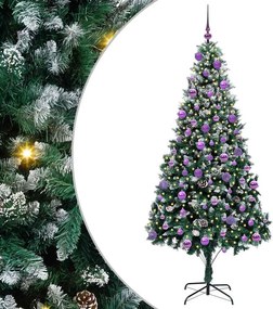 vidaXL Τεχνητό Χριστουγεννιάτικο Δέντρο με 300 LED Πράσινο 210 cm