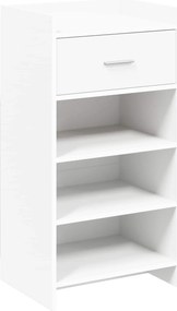 vidaXL Ντουλάπα Παπουτσιών Λευκό 48 x 36 x 92 εκ Επεξεργασμένο Ξύλο