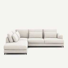 Καναπές γωνιακός αριστερός από βελούδινο chenille, Marsile