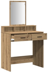 vidaXL Τουαλέτα με Συρτάρια από ξύλο δρυός 79x41x140 εκ.