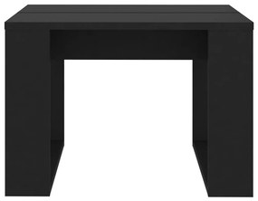 Τραπέζι Βοηθητικό Μαύρο 50 x 50 x 35 εκ. από Μοριοσανίδα - Μαύρο