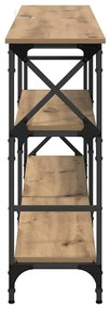 vidaXL Τραπέζι κονσόλας με ράφι Artisan Oak 150 x 29 x 76,5 εκ