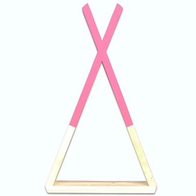 Ράφι Τοίχου 792EVL2909 25x6x42cm Walnut-Pink