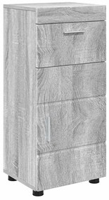 vidaXL Ντουλάπι Μπάνιου με πόρτα TULUM Γκρι sonoma 37 x 31.5 x 82 εκ