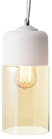 Φωτιστικό Οροφής Μονόφωτο Aca OYD10143C1WHAM White Matt/Amber