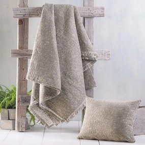 Ριχτάρι Kober Brown Ρυθμός Πολυθρόνα 160x180cm Chenille,Cotton,Polyester