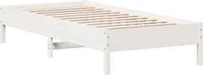 vidaXL Σκελετός Κρεβ. Χωρίς Στρώμα Λευκό 75x190 εκ Μασίφ Πεύκο