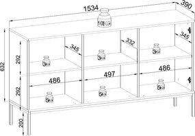 Μπουφές Haven III - 154.00Χ39.00Χ83.00cm