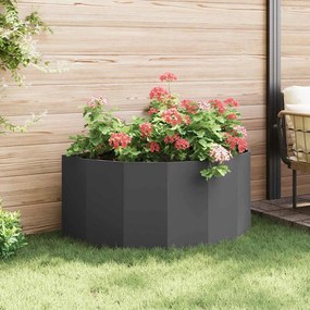 vidaXL Γλάστρα Μαύρο 120 x 60 x 50 εκ. Ατσάλι