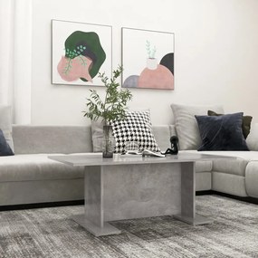 vidaXL Τραπεζάκι Σαλονιού Γκρι Σκυροδ. 103,5 x 60 x 40 εκ. Μοριοσανίδα