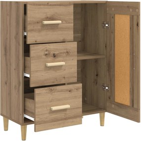 vidaXL Πλαϊνό γραφείο Artisan Δρυς 69,5 x 34 x 90 εκ.