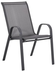 Καρέκλα FL5001 Fylliana Textlene Γκρί 55x72x92 εκ. 55x72x92 εκ.