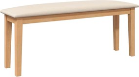 Πάγκος vidaXL 110 cm μασίφ ξύλο καουτσούκ