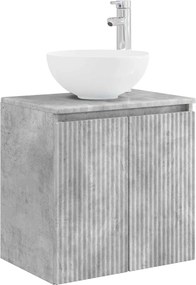 vidaXL Σετ Ντουλαπιών Μπάνιου 4 pcs Γκρι Σκυροδέματος