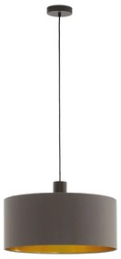 Φωτιστικό Οροφής 97683 Brown Concessa 1 Eglo Metal, Fabric