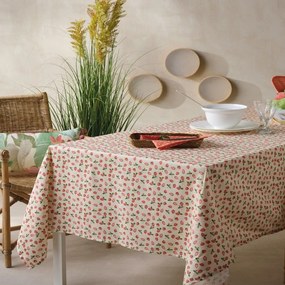 Τραπεζομάντηλο June Red-Green Kentia 160X160 Cotton-Polyester