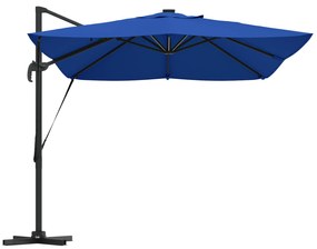 vidaXL Ρομά Κερασάκι Δίχτυ με LEDs Μπλε 352x251x265 εκ. Αλουμίνιο