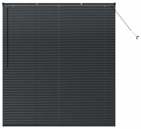 vidaXL Ρολό Παραθύρου με κουρτίνες Άλλο Μαύρο 160 x 175 cm Αλουμίνιο