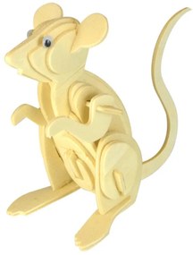 Intra απο ξύλο plywood 3mm-4mm πάχος - Ποντίκι 3D Ξύλινο Παζλ DWG Αρχείο Δίασταση 30x30 cm Intraeaxys-pok3z5d7