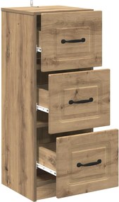 vidaXL Ντουλάπι με Συρτάρια 33 x 34,5 x 87 εκ. Επεξεργασμένο Ξύλο
