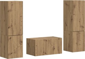 vidaXL Σετ επίπλου τηλεόρασης 5 τμχ. Artisan Oak Επεξεργασμένο Ξύλο