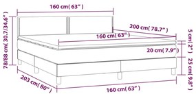 ΚΡΕΒΑΤΙ BOXSPRING ΜΕ ΣΤΡΩΜΑ ΜΑΥΡΟ 160X200 ΕΚ. ΒΕΛΟΥΔΙΝΟ 3141253