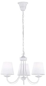 Φωτιστικό Οροφής Cortez 110600331 White Metal, Fabric
