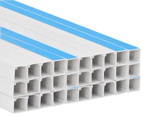 Κανάλι Καλωδίων Αυτοκόλλητο 25 x 25 χιλ. 30 μ. από PVC - Λευκό