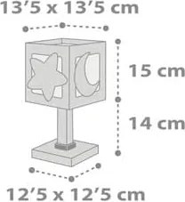 MoonLight Green κομοδίνου παιδικό φωτιστικό (63231H)