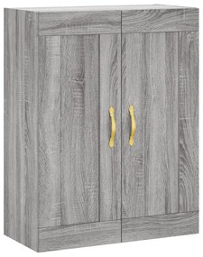 vidaXL Ντουλάπι Γκρι Sonoma 69,5 x 34 x 180 εκ. Επεξεργασμένο Ξύλο