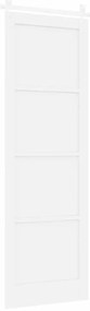 vidaXL Συρόμενη Πόρτα Χειροκίνητος Λευκό 78 x 232 cm